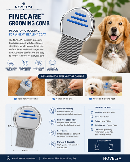NOVELYA FineCare™ Grooming Comb