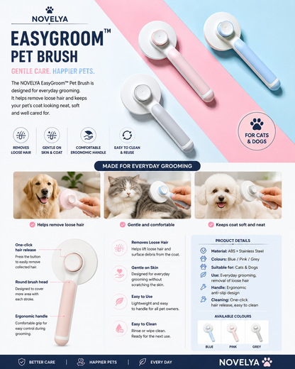 NOVELYA EasyGroom™ Pet Brush