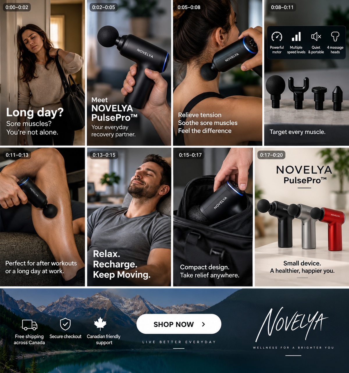 NOVELYA PulsePro™ – Mini Massage Gun